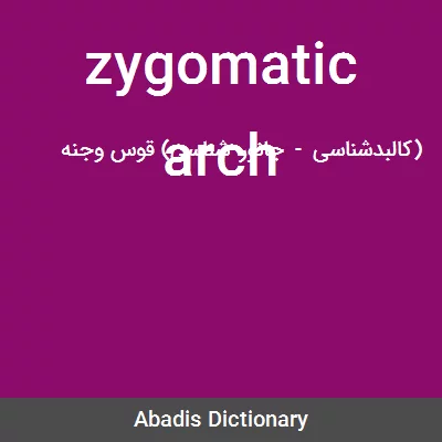 معنی zygomatic arch